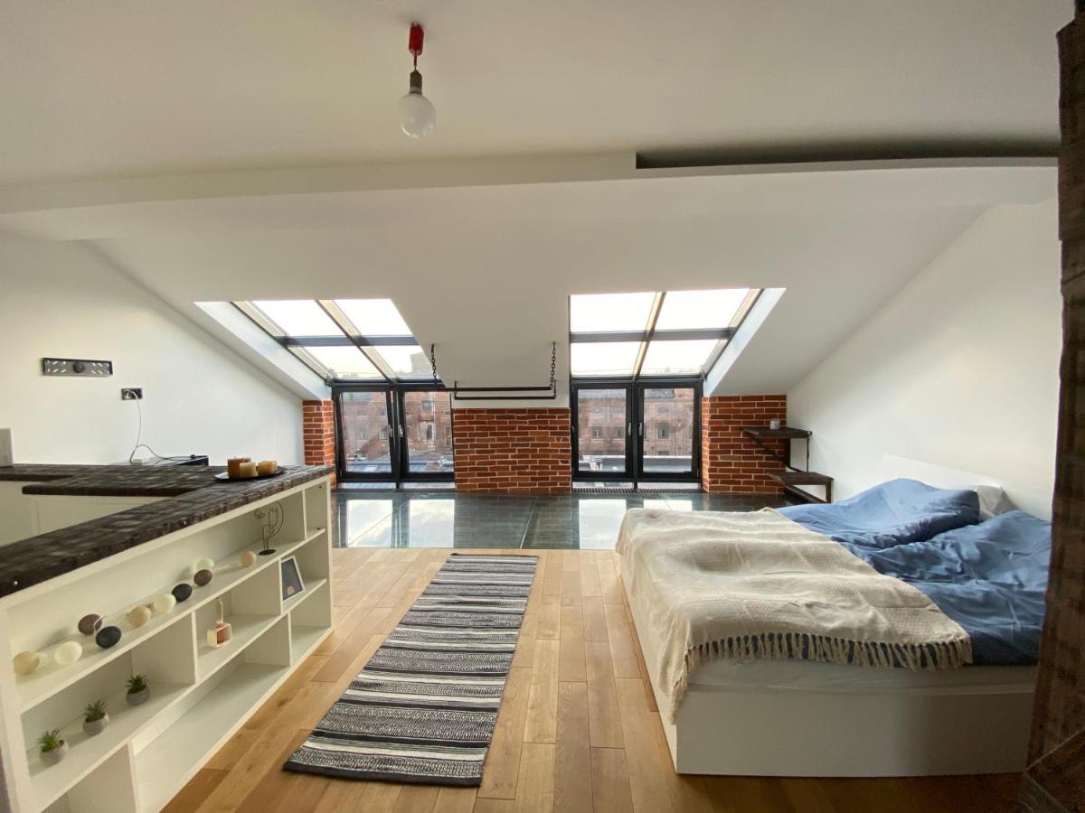 דירות לודז' Wyjatkowy 2-Poziomowy Klimatyzowany Loft מראה חיצוני תמונה